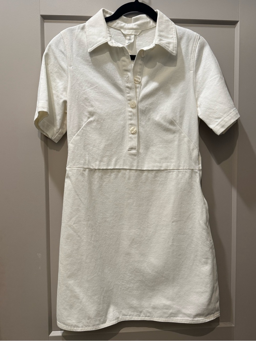 Small H&M Cream 100% Cotton Dress